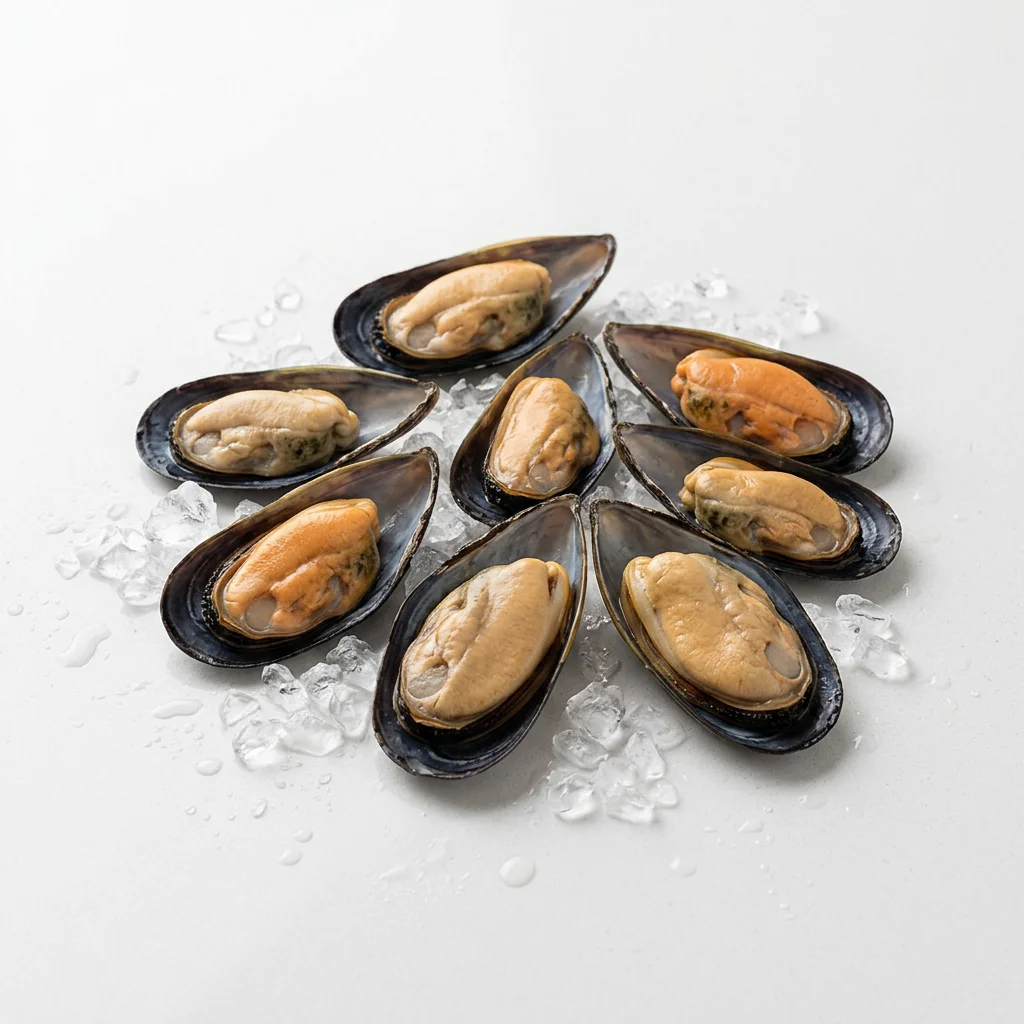 Mexilhão Meia Concha Premium — produto congelado da Lili Pescados